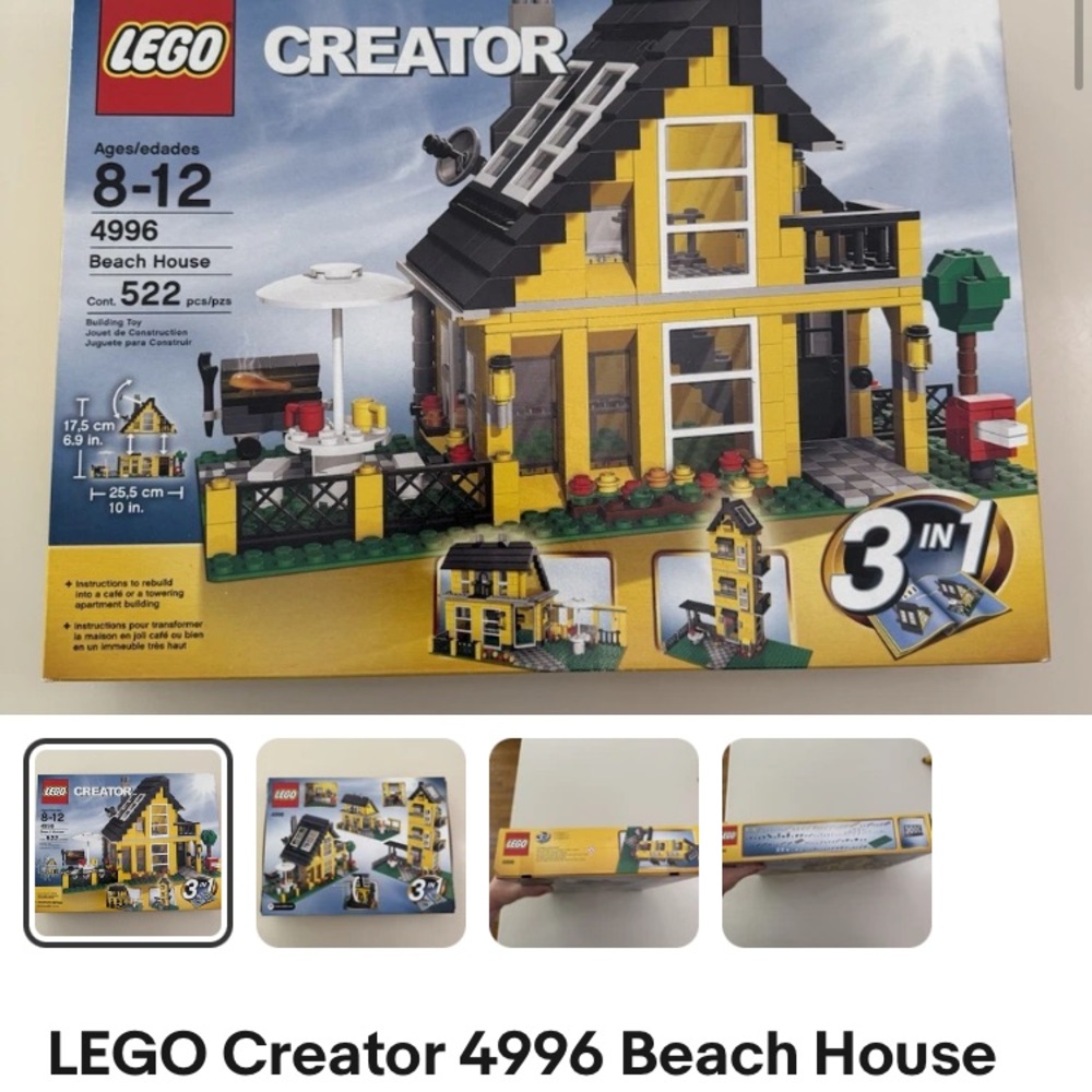 LEGO Yellow Beach House Creator Set - Black & Green Accents